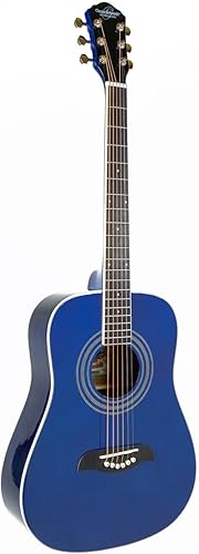 Miniatura 10 de Oscar Schmidt OG5 - Guitarra acústica para niños de tamaño 34, para aprender a tocar, natural