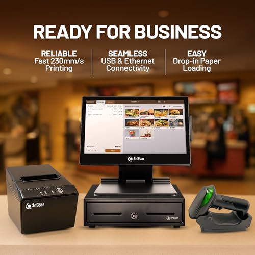 3nStar RPT004 Thermal Receipt Printer | 80mm POS Printer | USB & Ethernet | High-Speed 230mm/s | Auto Cutter, Wall-Mount, Compact Design | Restaurant, Retail, Kiosk, Hospitality Use by 3nStar - Image 5