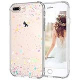 iPhone 7 Plus Case, iPhone 8 Plus Cover, MOSNOVO Colorful Confetti Pattern Clear Design Printed Plastic Back Case with TPU Bumper Protective Case Cover for iPhone 7 Plus (2016) / iPhone 8 Plus (2017)