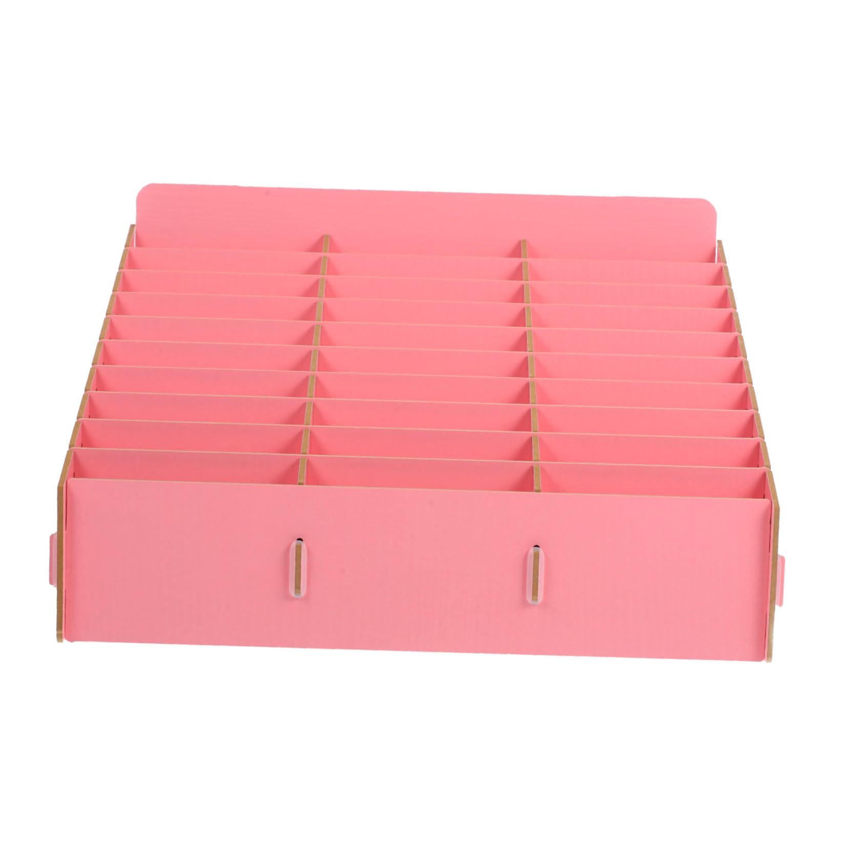 Rangement de bureau pour téléphone portable et organiseur bois 30 cases