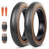 110 - BALINGE Pacote com 2 pneus de bicicleta gordos de 26 x 4,0 pneus de bicicleta de montanha pesado de alto desempenho resistente ao desgaste E-Bike Mountain Snow Bike Pneus de bicicleta de neve 26