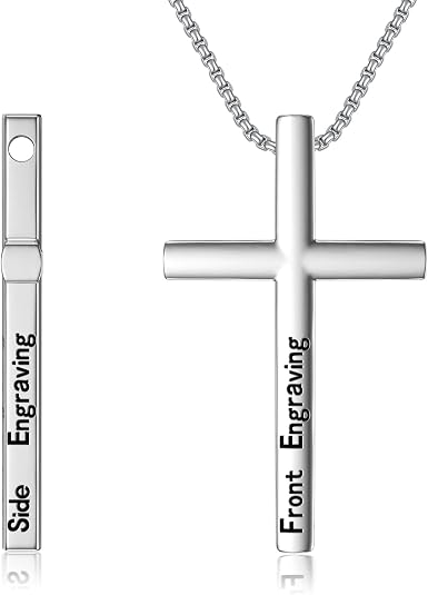 Custom Cross Necklace Sterling Silver 