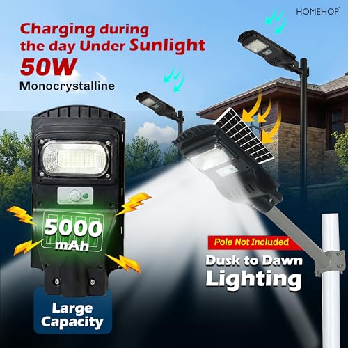 Homehop 50W Solar Outdoor Garden Street Light - Image 4