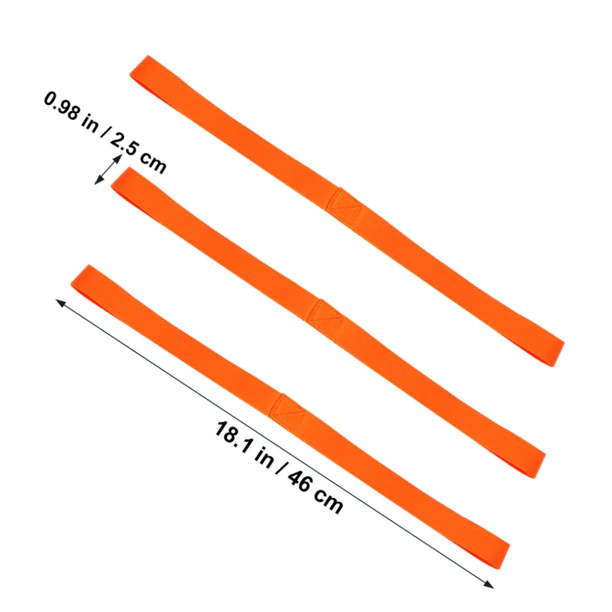 Holibanna 6pcs Heavy Duty Loop Tie Down Straps for Securing ATV Utv Motorcycles Scooters Dirt Bikes Lawn Equipment Durable Orange Load Straps