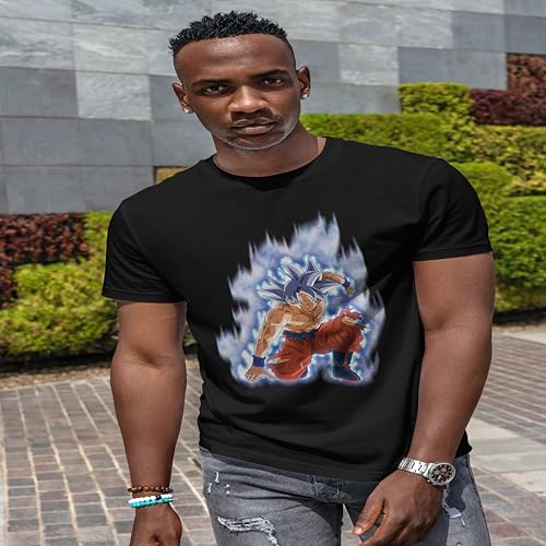 Comic Studio Dragon Ball Super Camiseta | Goku Ultrainstict | Negro | L T-Shirt, Unisex