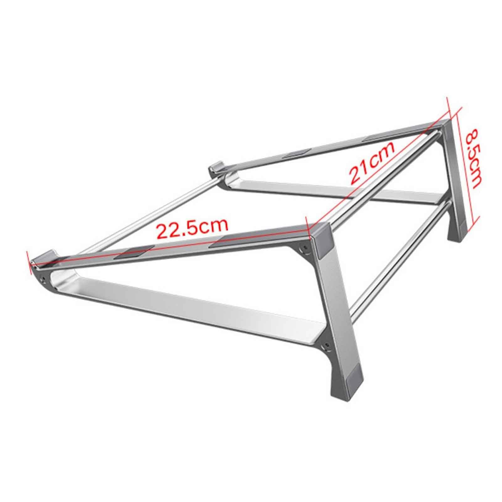 Grigio,22.5X21X8.5cm, Supporto Verticale per Il Raffreddamento del Laptop, Supporto per Laptop con Angolo di 30 Gradi, Supporto per Laptop in Alluminio Stabile e Robusto