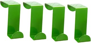 4 Pcs Over Door Towel Rack Towel Holder for Bathroom Door Stainless Steel s Hooks Towel Hanging Hook Over Door Hook Heavy Duty Door Hanger Clothes Hook up Storage Hook Pack (Green