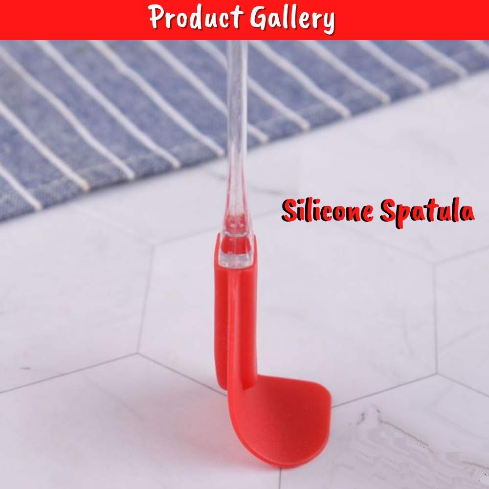 Nidy® Silicone Half Spatula Heat Resistant- for Cream Cheese/Creamer/Silicone Spatula/Non-Stick Silicone Spatula Kitchen Tool for Cooking, Baking and Mixing 5Pcs Nidy® Silicone Half Spatula Heat Resistant- for Cream Cheese/Creamer/Silicone Spatula/Non-Stick Silicone Spatula Kitchen Tool for Cooking, Baking and Mixing 5Pcs