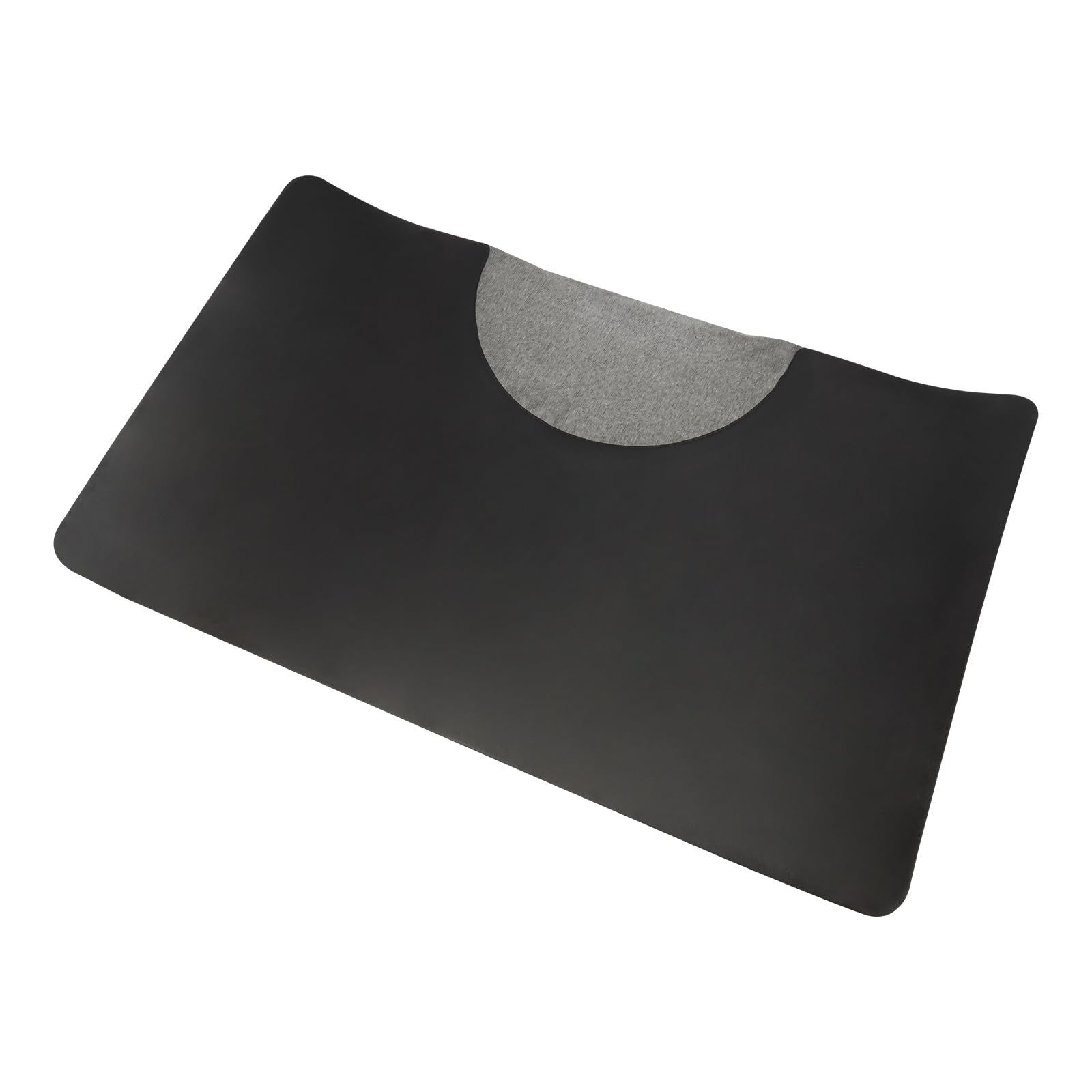 Alfombrilla de suelo antifatiga, alfombrilla de 3 x 5 pies para salón de peluquería, barbería, antideslizante, resistente al agua, talón resistente, cuadrado, negro
