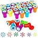 WILLBOND 36 Pieces Snowflake Stamps Winter Stamps Bulk...