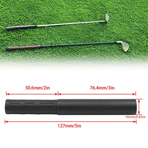 AYLIFU 0.58" - 0.595" Golf Club Extender Club Shaft Extension for Iron Wood Pusher of Extension Rod (2pcs)