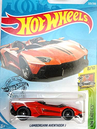 Hot Wheels McLaren 720S Purple 221/250 and Lamborghini Aventador J Orange 223/250 2 Car Bundle Set
