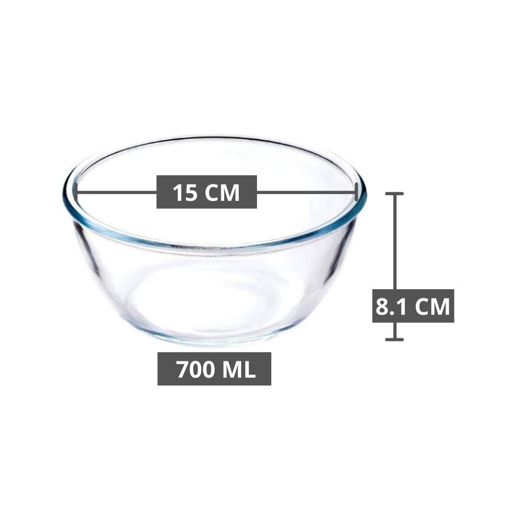 Femora Glass Mixing Bowls - Set of 2 -2