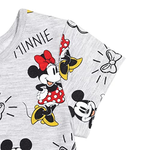 Disney Minnie Mouse Mickey Mouse Infant Baby Girls Short Sleeve Dress Scrunchy Set Gray 18 Months #TOP4