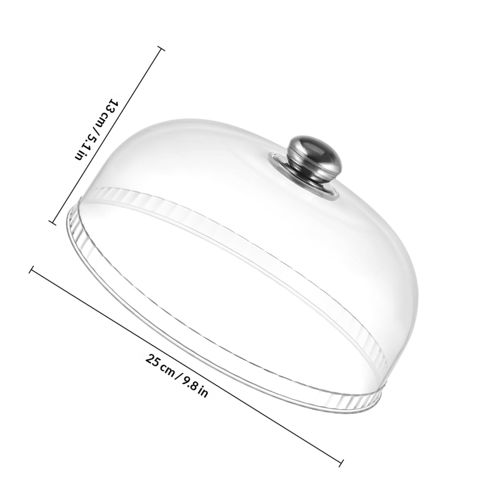 Runde Käseglocke aus Kunststoff, Transparent, Weihnachten Geschenkideen