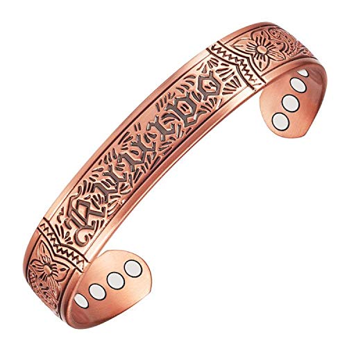 Bracelet en cuivre magnétique Pur pour Les Hommes avec 6 aimants (CPB-0152) Bijoux