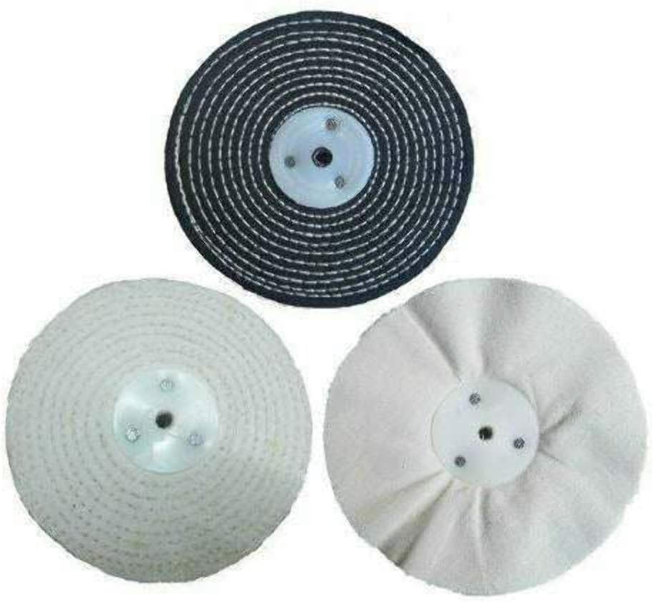 Pro-Max 8’’ x 1’’ Metal Polishing Buffing Wheel 3pc Set