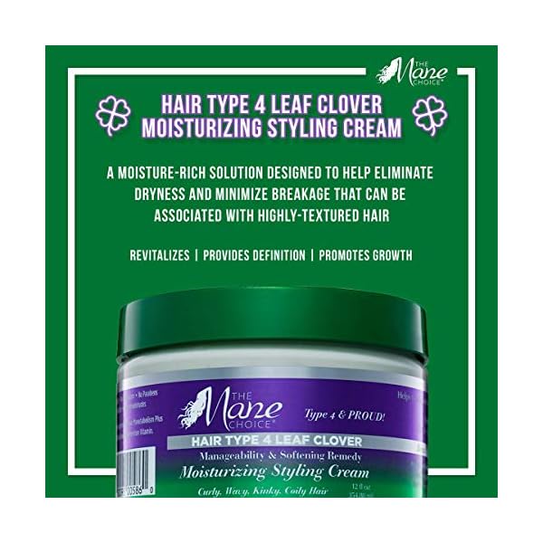 THE-MANE-CHOICE-Hair-Type-4-Leaf-Clover-Manageability-Softening-Remedy-Moisturizing-Styling-Cream-12-oz THE MANE CHOICE - Hair Type 4 Leaf Clover: Manageability & Softening Remedy Moisturizing Styling Cream (12 oz)