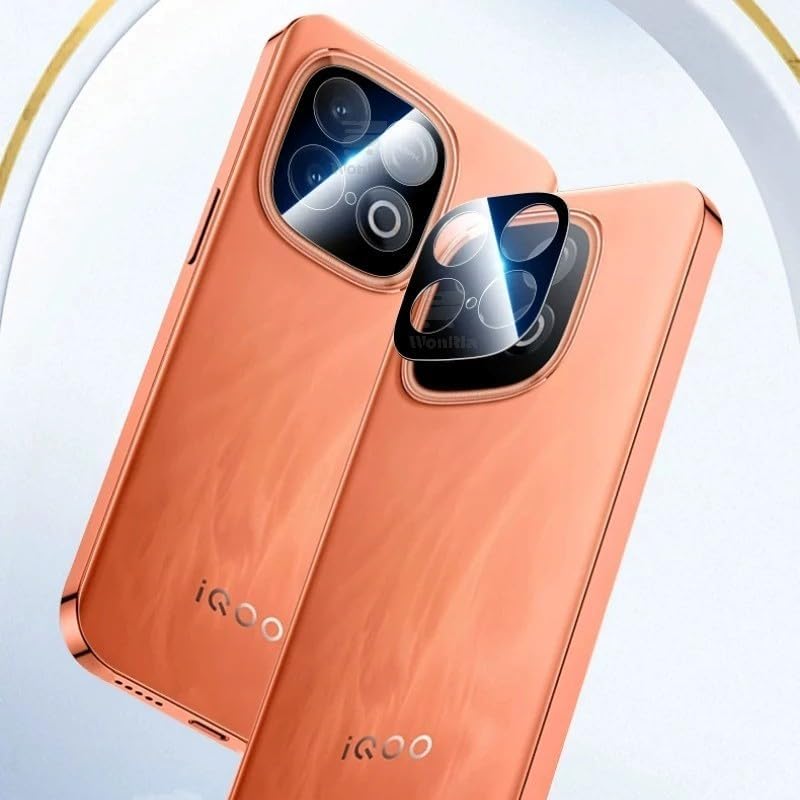 Image of Pack 1- Back Camera Glass Protector for iQOO Neo 10 5G [3D Premium] Camera Glass Protector (Black)