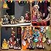 Amyhill 8 Pcs Day of The Dead Table Decorations Dia De Los Muertos Altar Wooden Centerpiece Dancing Couple Sugar Skull Decor Day of The Dead Decor Mexican Tabletop Detachable Sign for Halloween Party