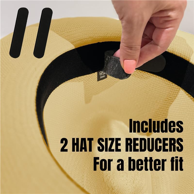 Gamboa Original Panama Hat for Men and Women Fedora Straw Summer Beach Sun Hat Protection UV UPF50+ - Image 4