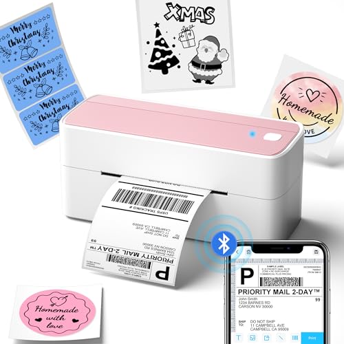 Phomemo Bluetooth Thermal Label Printer, 241BT 4X6 Wireless Shipping Labels Printer for Small...