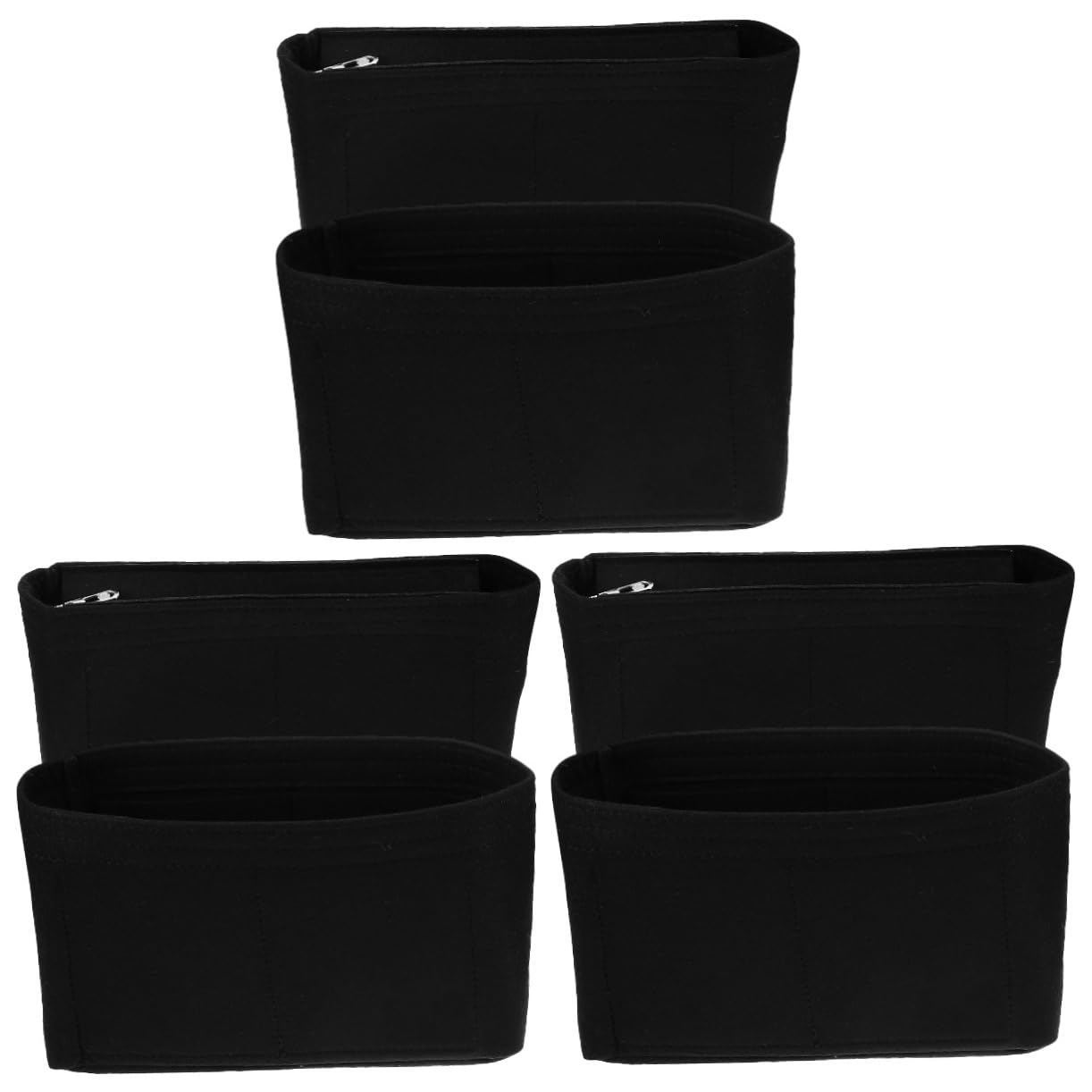 BESPORTBLE 3sets Small Handbags Organizer Felt Bag Organizer Insert Tote Bag Insert for Purse 2pcs*3