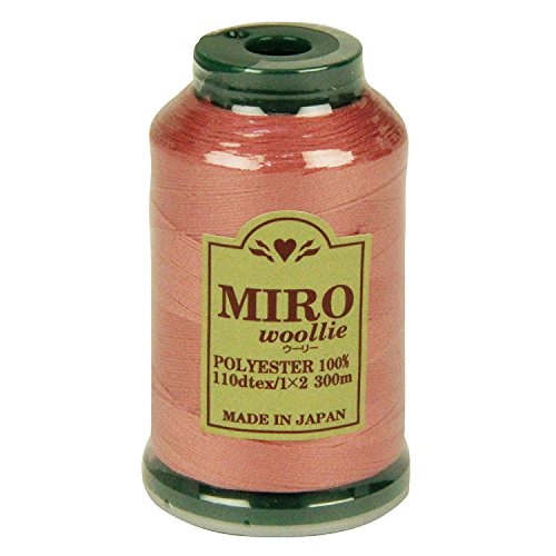 ミロ(MIRO) ウーリー ミシン糸 家庭用 110dtex 300m巻 色番号20 ポリエステル100% 熱や水に強い 日本製