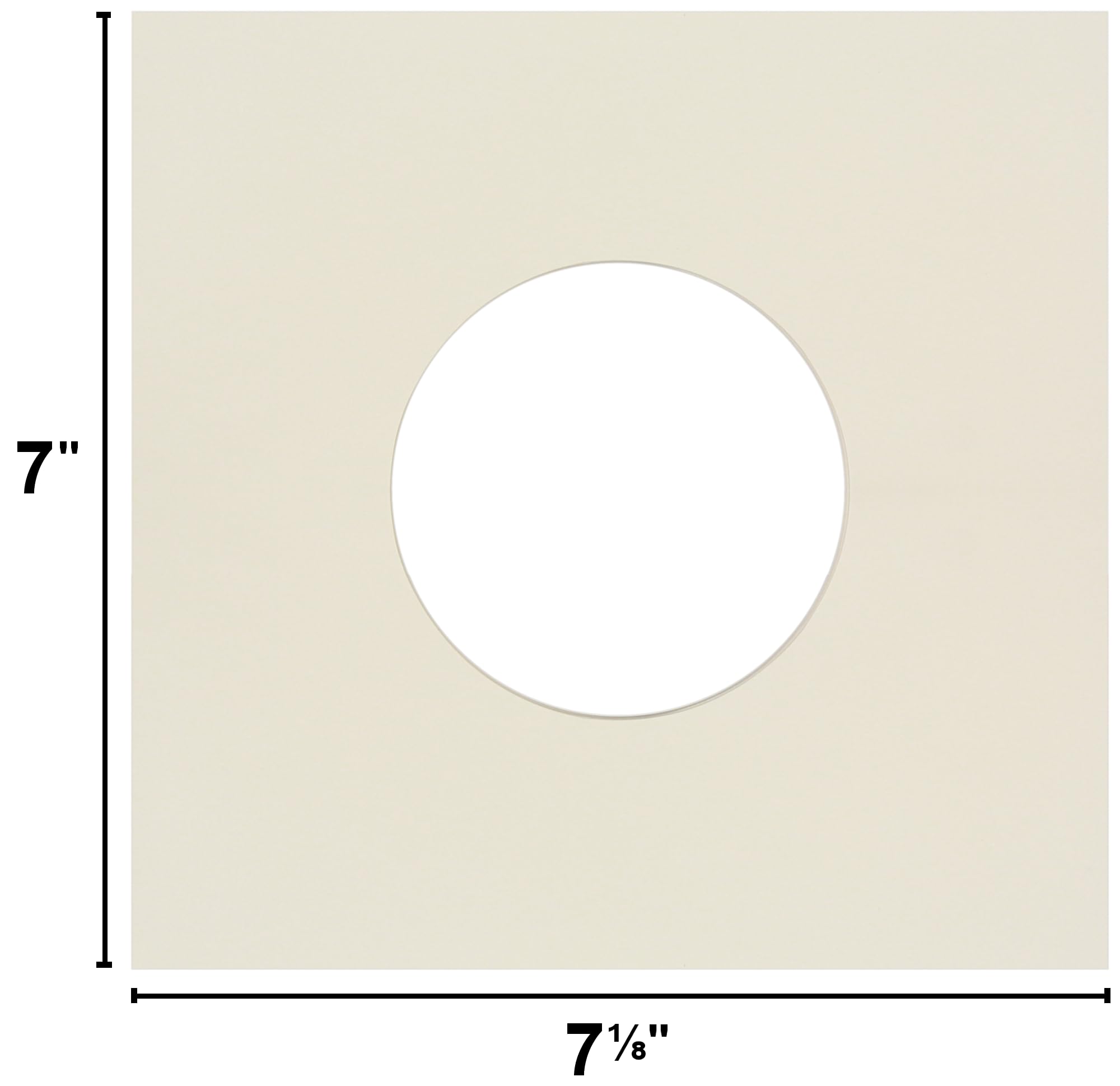 07IWIV - 100 custodie interne in vinile avorio da 17,8 cm a 45 giri/min, qualità per archiviazione, carta super pesante 29 # con foro