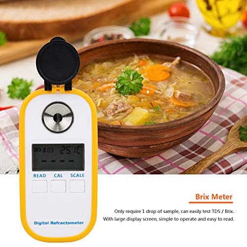 Testador de Concentração de Açúcar de Frutas, IP65 Impermeável, Material à Prova de Choque, Testador