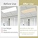Torixqi 4 Pcs Fluorescent Light Covers - Light Covers for Ceiling Lights Classroom, Magnetic Light Filters for Office, Hospitals, Home 4 x 2 Feet (Warm Yellow)