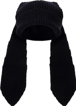 YEKEYI Long Ears Funny Hat Knit Beanie Hats Winter Cap Warm Knit Crochet Skull Cap