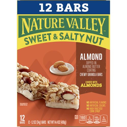 Image of Nature Valley Granola Bars, Sweet and Salty Nut, Almond, 12 Bars, 14.4 OZ