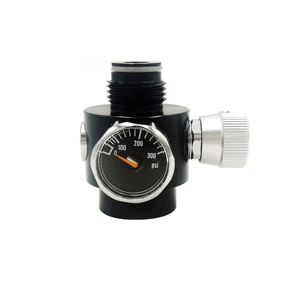 Herramienta neumática Regulador de aire CO2 Control de presión ajustable 0-200PSI o 0-800PSI apto for cilindro de tanque de roscas .825 "-14NGO G1/2-14(300psi gauge)