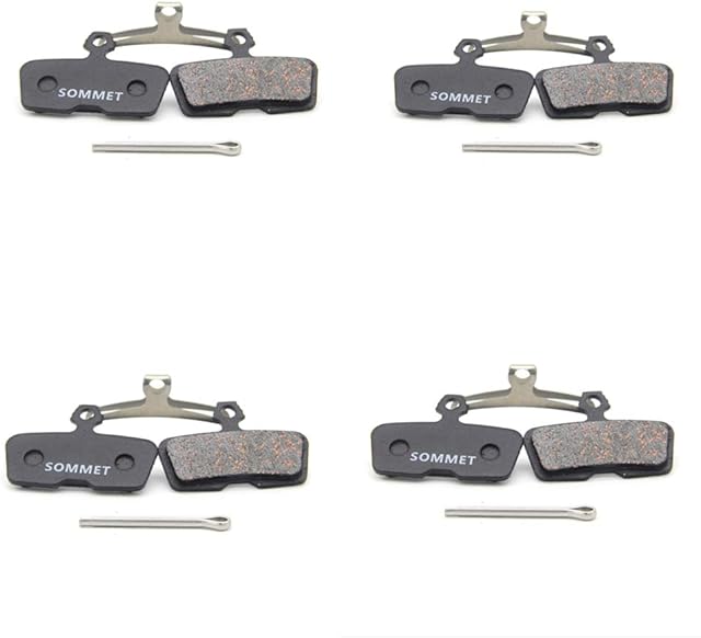SOMMET 4 pairs Resin and Semi-Metallic Disc Brake Pads fit for AVID CODE Code R (2011-2014) SRAM Guide RE Code Sattel Code RSC 2018 ZSPB22-4