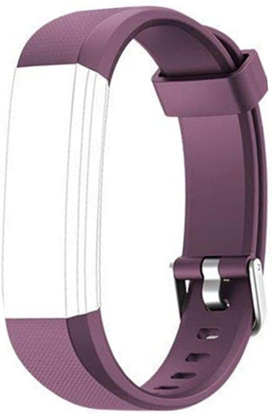 ID 115U Replacement Bands for ID115U ID115U HR Fitness Tracker Length Adjustable Smart Bracelet Replacement Straps for Women Men,2 Pack(Purple,Black) : Electronics