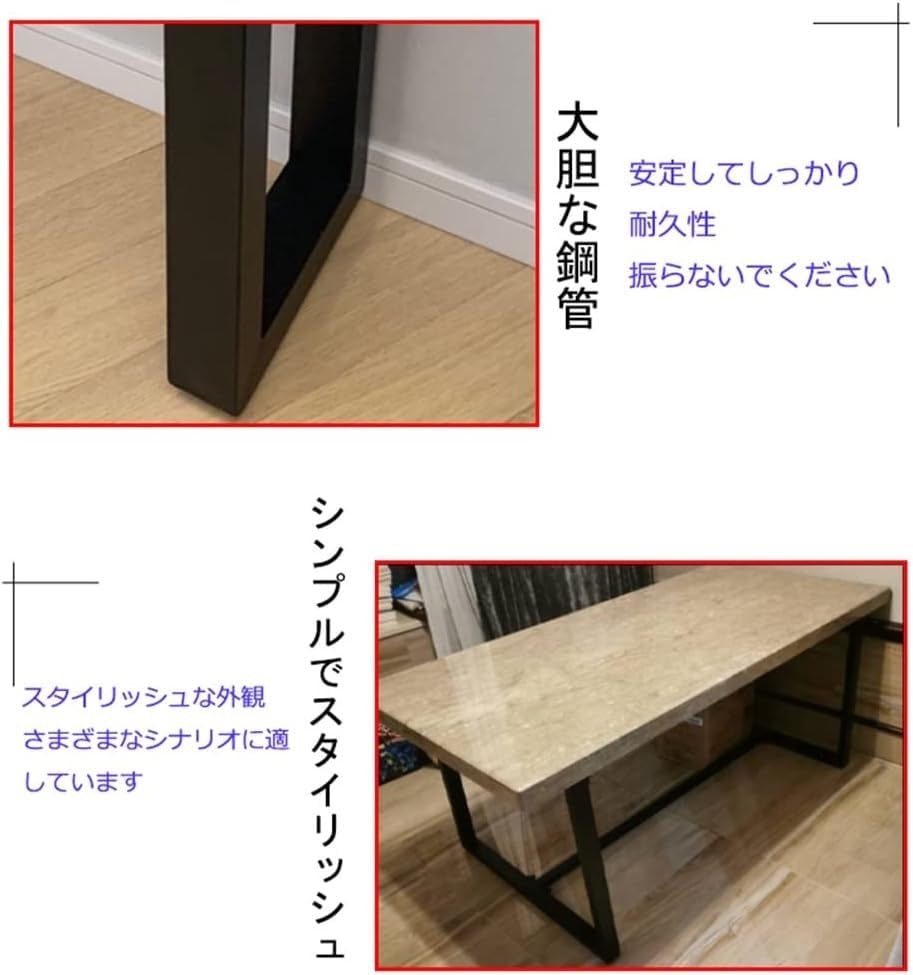 Amazon.co.jp: 金属製 レッグスクエア テーブル テーブル脚家具脚 2本