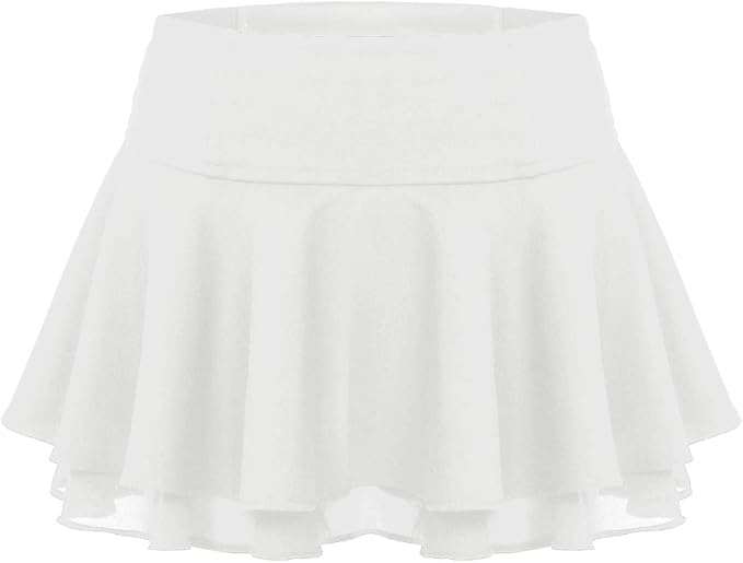 Freebily Gonna Pattinatrice Donna Pantaloncini Sottogonna Minigonna Sexy  Vita Alta Svasata Mini Gonna Versatile Elastica Ballerina Tutu Danza  Classica Ragazza da Balletto Bianco Large : Amazon.it: Abbigliamento