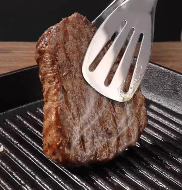 Duomid cast iron skillets Cast Iron Grill Pan with Wooden Handle Multi-purpose griddle pan steak pan (9.06 inches square) cast iron griddle skillet by Duomid - Used condition - Image 8