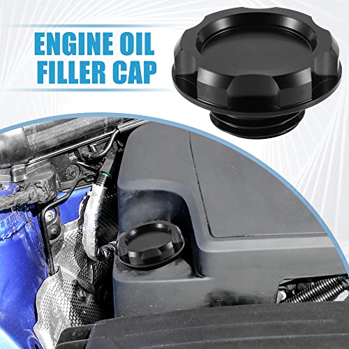 A Absopro Car Oil Filler Cap Engine Modified Tank Cover For Acura Integra Gs Ls 1990-2001 For Acura Integra Gs-R 1992-2001 Black #TOP1