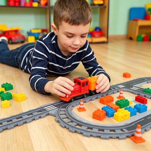 Miniatura 7 de Guoyou 32 Piezas Plástico Mini Conos Tráfico, Accesorios Foto Conos Señalizacion, Mini Educativo Señales Tráfico Cono Futbol, Adecuado Para Juegos Rol Fiestas Construcción Ferrocarriles Modelo