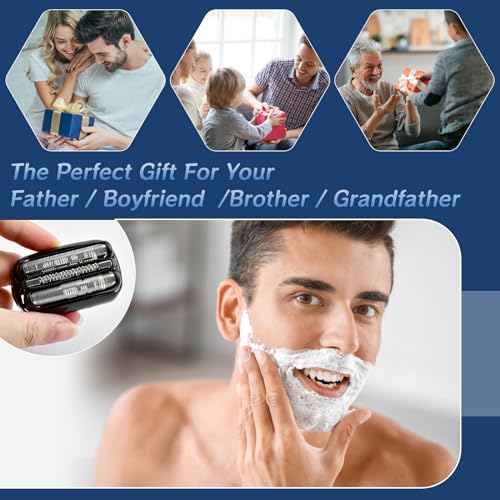 Series 3 21B Shaving Replacement Head Men\'s Electric Shaver Replacement Head Compatible with Braun 3040s 300s, 310s, 320s, 3050cc 360s 370cc-4, 3090cc Etc - Thumbnail 7