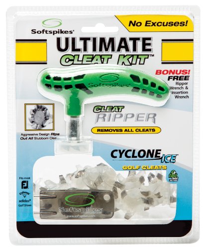 Softspikes Spikes Cyclone Ice Ultimate Golf Keil Kit, Standard Cover