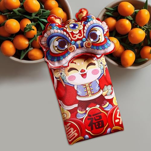 predolo Pacotes vermelhos envelopes de cartão de felicitações de dinheiro da sorte 2024 dragão chinê