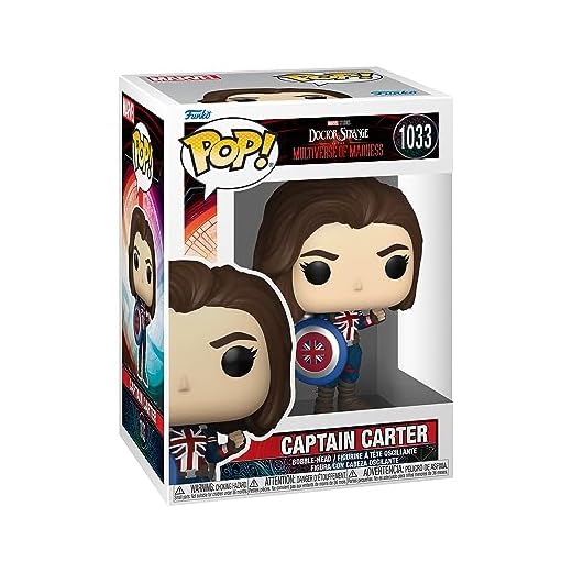 Funko Pop! Marvel: - Captain Carter - Doctor Strange - Figura de Vinilo Coleccionable - Idea de Regalo- Mercancia Oficial - Juguetes para Niños y Adultos - Movies Fans - Muñeco para Coleccionistas