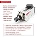 RATTMMOTOR 2.2KW Spindle Motor 220V Square Air Cooled Spindle Motor ER20, 24000RPM High Speed Spindle Motor 4 Bearings 3-Phase 6A 400Hz for CNC Router Engraver Milling Cutting Machine