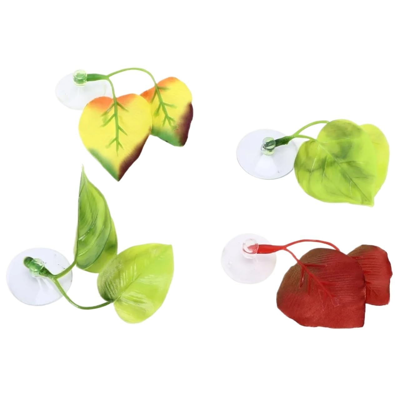 Betta Hammock 2sets Lightweight Betta Fish Leaf Suction Cup Realistic Resting Spot Double Design Colorful