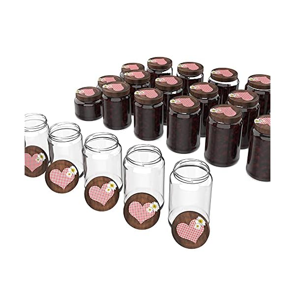 livessa Einmachgläser - 250/330/425/540/720/890ml, Einmachgläser mit Deckel, Marmeladengläser, Einmachglas… – Bild 5