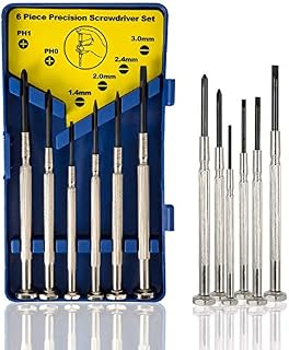 6Pcs Mini Screwdriver Set, Eyeglass Repair Screwdriver, Precision Repair Tool Kit with 6