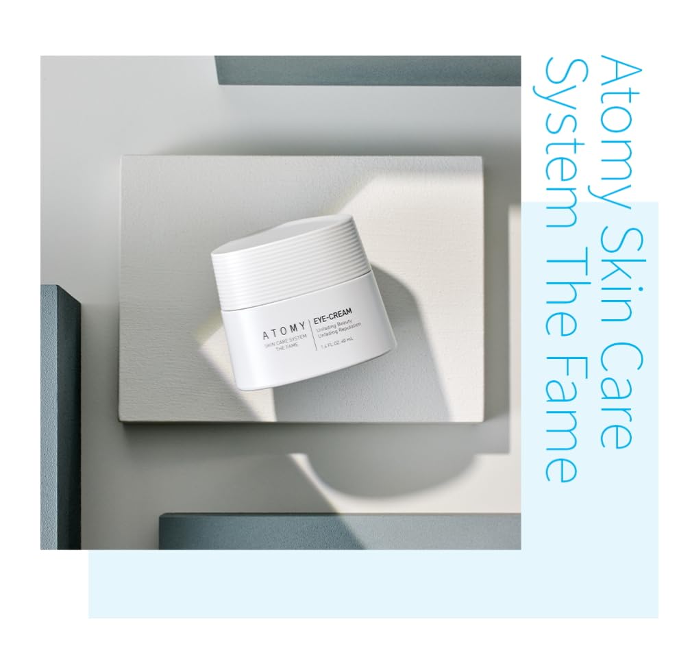 A.t.o.m.y The Fame Eye Cream – Meticulously Crafted K-Beauty Under-Eye & Facial Moisturizer with Panthenol, 5-Layer Hyaluronic Acid & Ceramide for Soft, Supple, Firm-Looking Skin (40 mL / 1.4 fl oz)